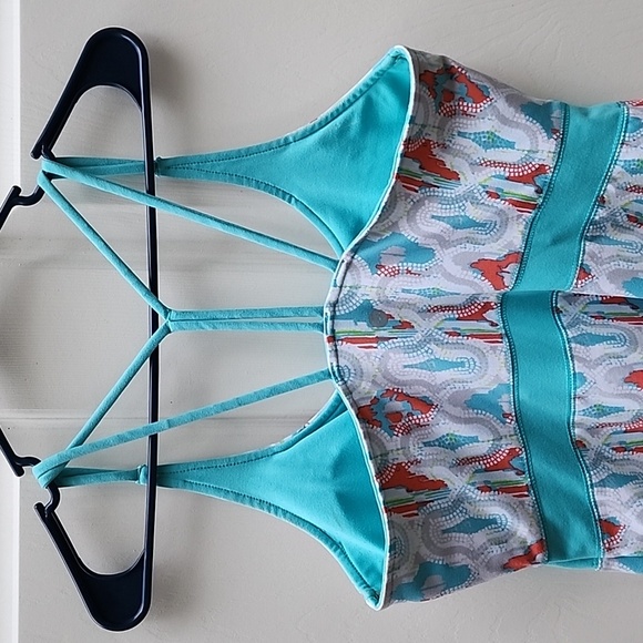 Soybu Medium Turquoise Activewear Athleisure Dress with Padded Shelf Bra - Picture 6 of 11